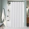 Biscaynebay Fabric Shower Stall Curtain Liners, White 48 Inch Width