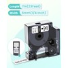 Oozmas Compatible with Dymo Label Tape 6 mm x 7