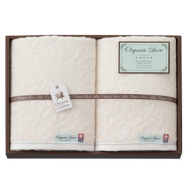 Stylem Takisada-Osaka LU6027 Imabari Towel, Bath Towel, Gift Set, 23.6 x 39.4 inches (60 x 100 cm), Organic Luxe, Made in Japan