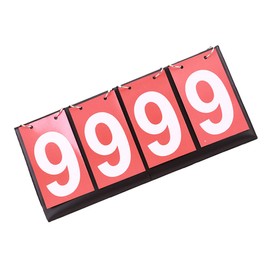 VANZACK Sports Game Score flip Score Keeper Score Flipper Scoring Board Digital Scoreboard flip Numbers Score 4 Digit Scoreboard Basketball Scoreboard Tabletop Scoreboard Flipper Desktop