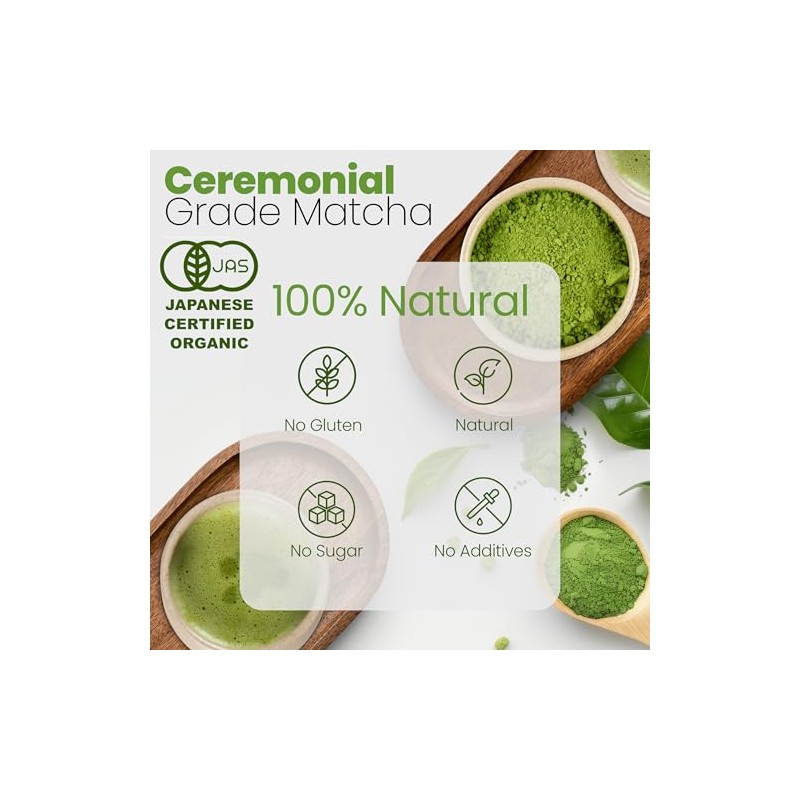 Eco Heed Matcha polvo de té verde grado ceremonia 40