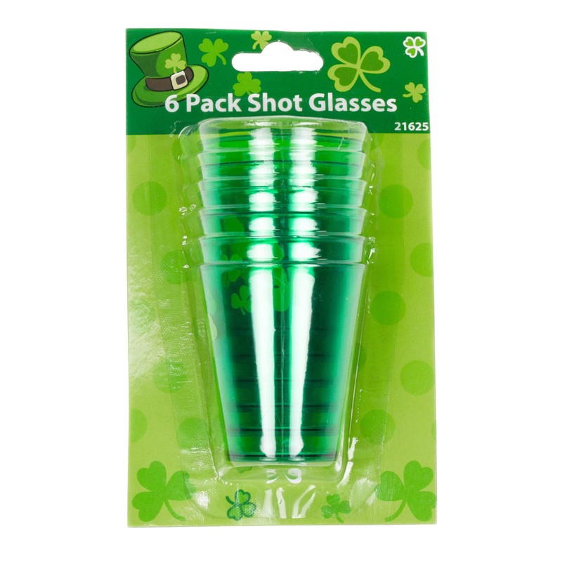 Chef Craft Select Shamrock Plastic Shot Glass, 2 Ounce 6