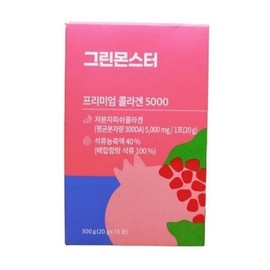 Green Monster [Danbi] Green Monster Premium Collagen 5000 15 packets x 1 box basic / [단비] 그린몬스터 프리미엄 콜라겐 5000 15포 x 1박스 기본
