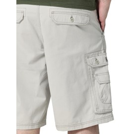Lee Men's Big & Tall New Belted Wyoming Cargo Short, Cadet Light Gray, 48 Big