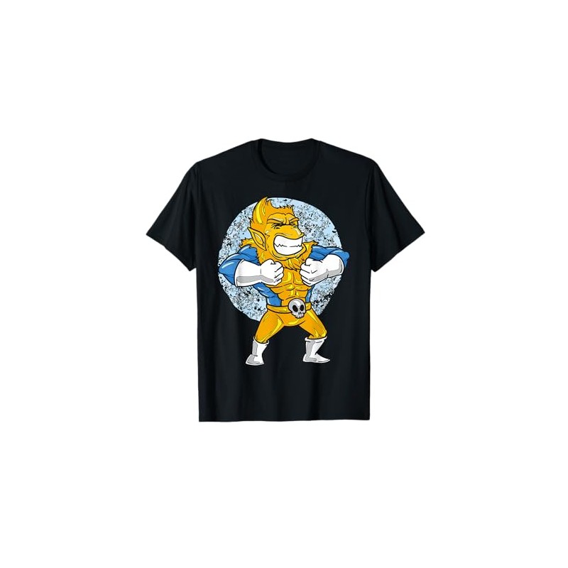 Heroic Cartoon Character Flexing Super Monkey For Kids T-Shirt