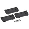 sourcing map Finger Flush Pull Handle 74x34x5mm Rectangle for Drawer
