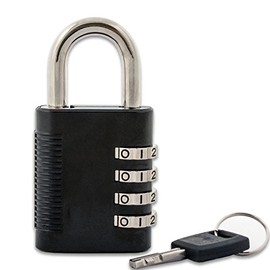 FJM Security SX-575 Locker Combination Padlock with Key Override and Code Discovery