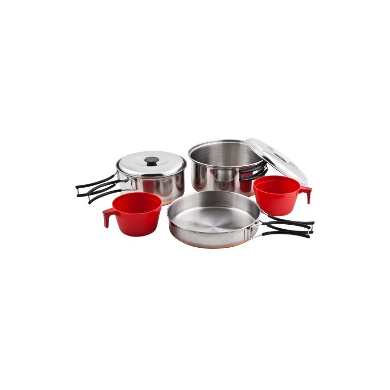 Chinook 41020 Ridgeline Duo Cook Set, Stainless Steel, 7 Piece