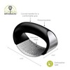 Fox Run Stainless Steel Garlic Rocker Press, Ergonomic Garlic Mincer