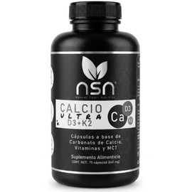 NSN | Ultra Calcio | Sinergia Inteligente con vitamina D3 + K2 + Aceite de Coco MCT para una Absorción Efectiva | Formulado por la Dra. Friné Velázquez | | 150 Cápsulas