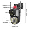 Outdoor Dual Lens Security Camera 1080P Mobile Tracking 360 Degree