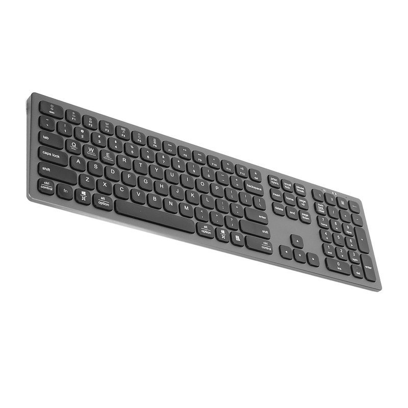 Bluetooth Keyboard with Numeric Keypad Skid Resistance Pads 110 Keys