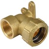 Agora-Tec® Brass Fitting Angle 90 Degree 25 mm to 3/4