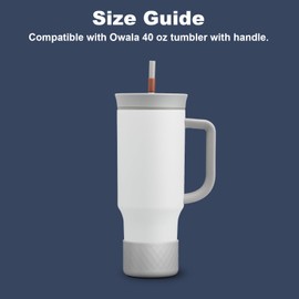 YOUCOX Silicone Boot for Owala 40 oz 24 oz Insulated Travel Tumbler, Anti-Slip Protective Sleeve for Owala Accessories, BPA Free, Dishwasher Safe