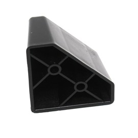 JSP Manufacturing 4 Pack of Black Plastic Furniture Triangle Corner Legs - Sofa Couch Chair