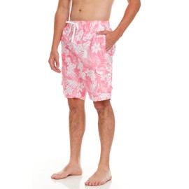 Kanu Surf Men's Havana Swim Trunks (Regular & Extended Sizes), Jake Pink, XX-Large
