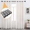Curtain Spacers for Eyelet Curtains, 24 Pcs Black Curtain Separators,