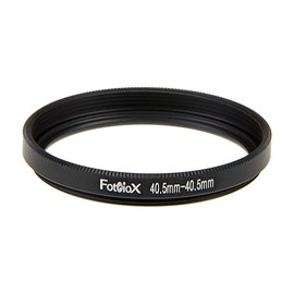 Fotodiox Metal Spacing Ring Filter Adapter, Anodized Black Aluminum 40.5-40.5mm