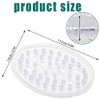Jabonera de plástico, 4 piezas, bandeja transparente soporte para barra