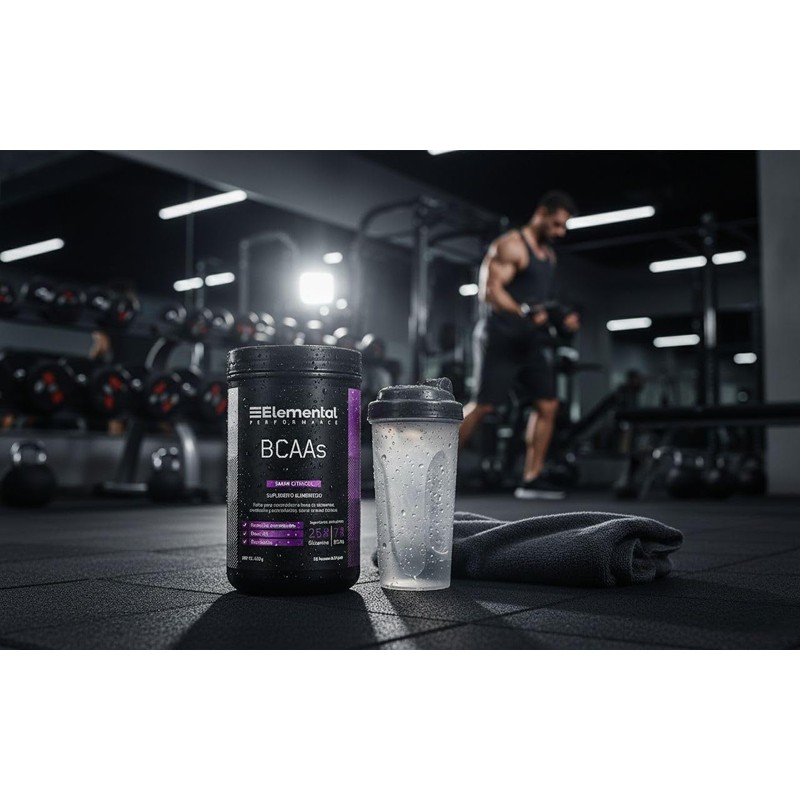 ELEMENTAL BCAA + Glutamina 420g 30 Porciones Sin Azúcar Cítricos