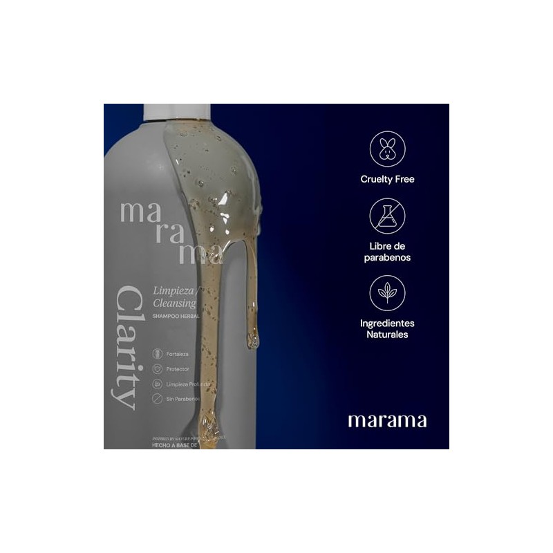 MARAMA | Clarity Shampoo sin Parabenos - Herbal Shampoo -