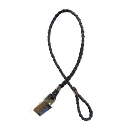 Braided Leather Hat Keeper Retainer Strap Clip