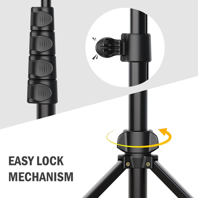 Liphisy 64” Tripod for Cell Phone & Camera, Phone Tripod