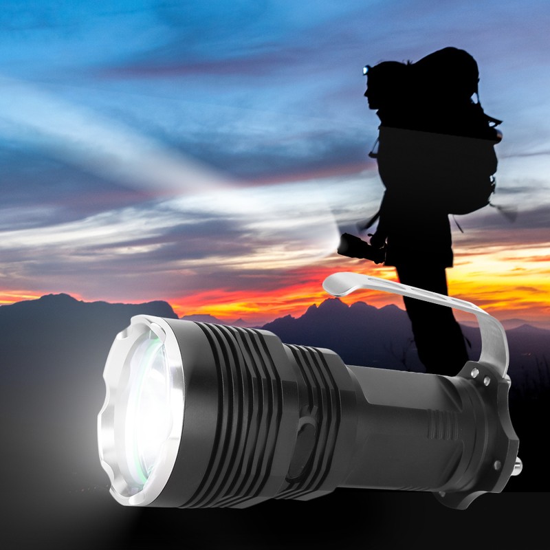 Outdoor High Power Highlight LED Flashlight Holding Lamp Waterproof for