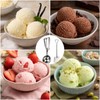 2PCS Ice Cream Scoop with Trigger, 6cm Large Scoop and