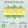 Teneyuuo 1.2 Volt AA 700mAh Ni-Cd Rechargeable AA Batteries Pre-Charged