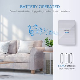 Aigostar doorbell, waterproof portable wireless bell set, doorbell kit, wireless doorbell