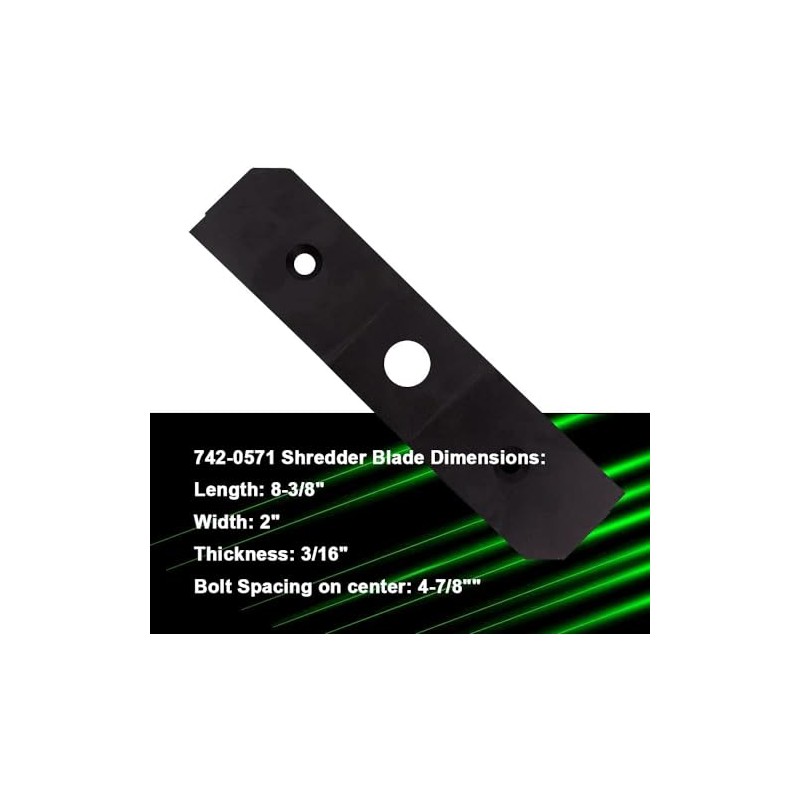 781-0490 742-0571 Shredder Chipper Blade Kit Fits for MTD Troy-Bilt