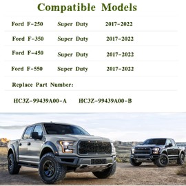 Tailgate Top Rubber Bumper Cushions Bushings Rubber Stop Bumpers Compatible with Ford Super Duty F-250 F-350 F-450 F-550(2017-2023) Replacement HC3Z-99439A00-A HC3Z-99439A00-B