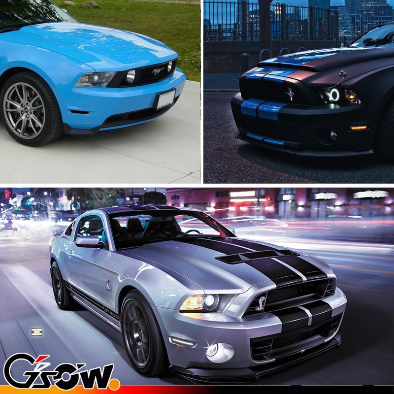 GSOWO Switchback Sequential LED Side Marker Lights for Ford Mustang