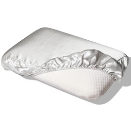 Sleeping Party Pillow Cover, 100% Silk, Washable, Pearl White, Birthday, Women, Present, Gift, Beautiful Skin, Beautiful Hair, Loose Pillow Cover, White, Glossy
