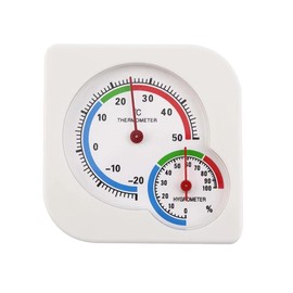 Outdoor/Indoor Thermometer Hygrometer Indoor Humidity Monitor Temperature Humidity Meter with Fahrenheit/Celsius (℃/℃) for Moist Greenhouse Garden