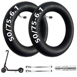 50/75-6.1 Scooter Tire Tube, 8.5 x 2 Inner Tube Scooter, 8.5 inch Electric Scooter Inner Tube 8 1/2 x2 Rear Tire, for Gotrax GXL V2 Xiaomi M365 Pro 1S Mi3 Lite Pro2 Electric Scooters (2 Pack)