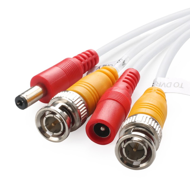 Postta BNC Video Power Cable (2 Pack 30 Feet) Pre-made