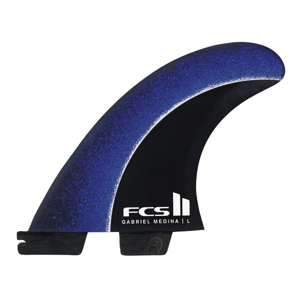 FCS II Gabriel Medina Signature Tri Fin Set (Blue, Medium)