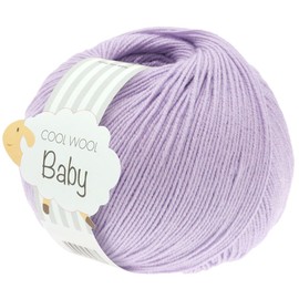 LANA GROSSA Cool Wool Baby | 100% Virgin Wool Merino, Felt-Free | Hand Knitting Yarn Made from 100% Virgin Wool (Merino) | 50 g Wool for Knitting and Crocheting | 220 m Yarn FB 268