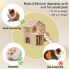 Guinea Pig Hideout, Wooden 2-Tier Guinea Piggy Castle House Habitat