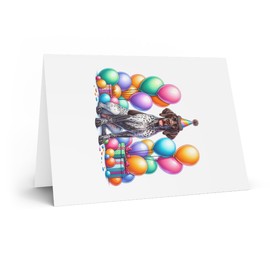 DistinctInk Greeting Card/Note Card - German Shorthaired Pointer Birthday - PACK of 1