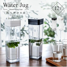 Asbel Barley Tea Pot, One Push Bio SP-120, Square, 0.4 gal (1.2 L), White, Stylish