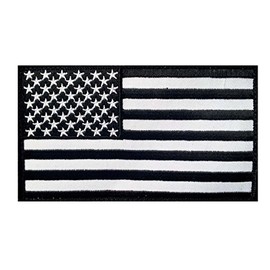 USA American Flag Embroidered Iron on Sew on Patch (5.0 X 3.0 -MTF10)
