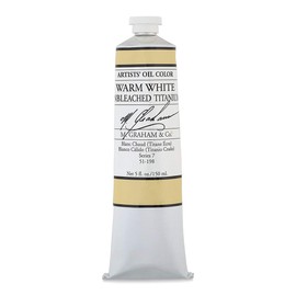 M. Graham Artists' Oil Color - Warm White (Unbleached Titanium), 150 ml Tube