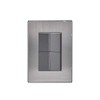 iGoto INOX2010 2 apagadores sencillos con de 1.5 módulos, Acero