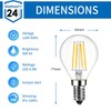 ANWIO G14 LED Globe Filament Bulb E12 Screw Base Dimmable