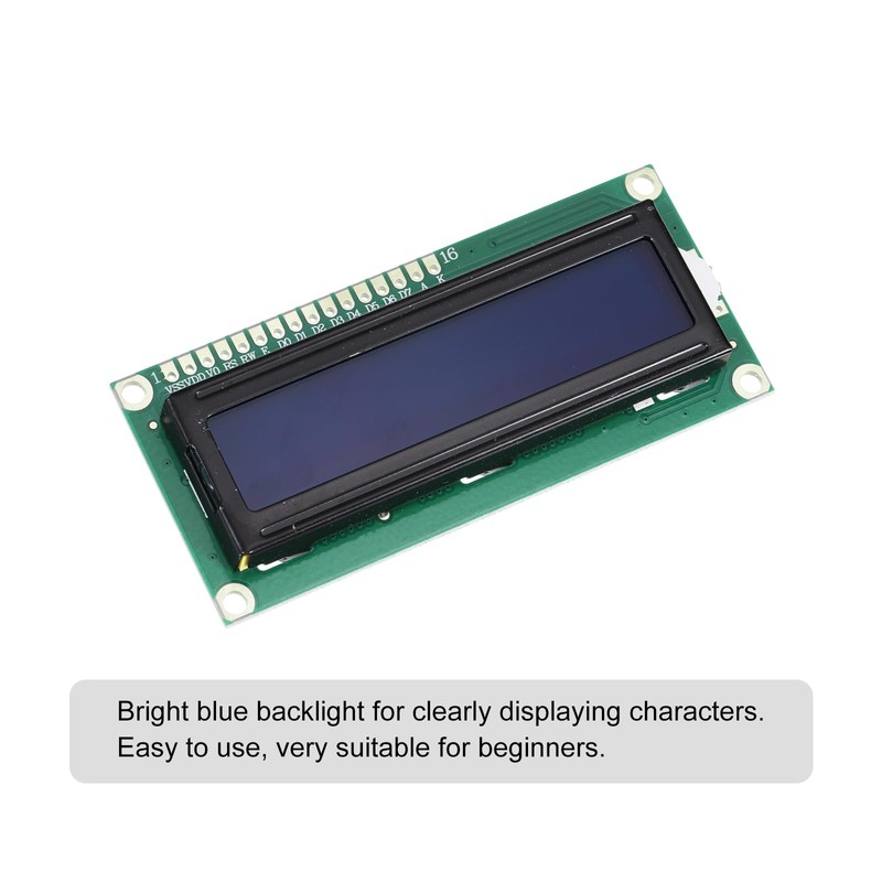 QUARKZMAN Pack of 5 LCD 1602 Display Module 3.3 V,