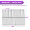 Dictirdy 9MM 18 7/8" Stainless Steel Genesis 2 Grill Grates