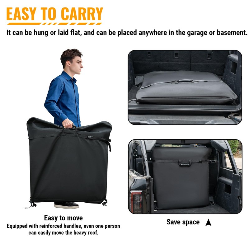 MAIKER Freedom Panel Hard Top Storage Bag with Handle Fit